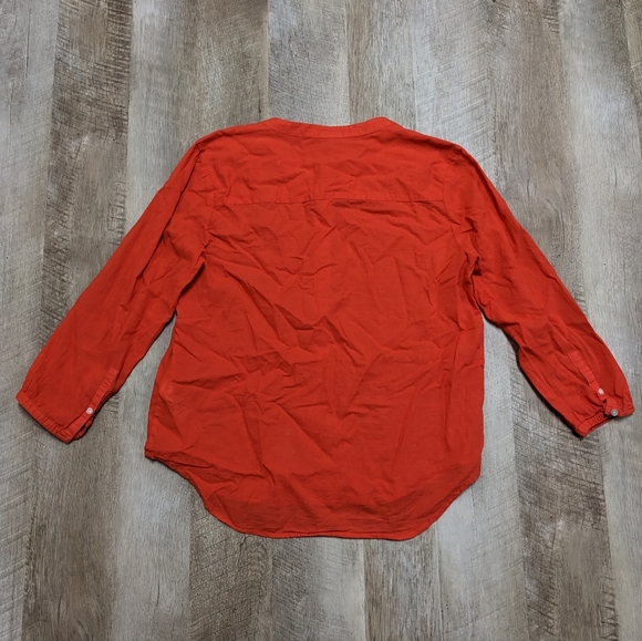 J. Crew Burnt orange Half Button Down Shirt Size Small - Picture 8 of 8